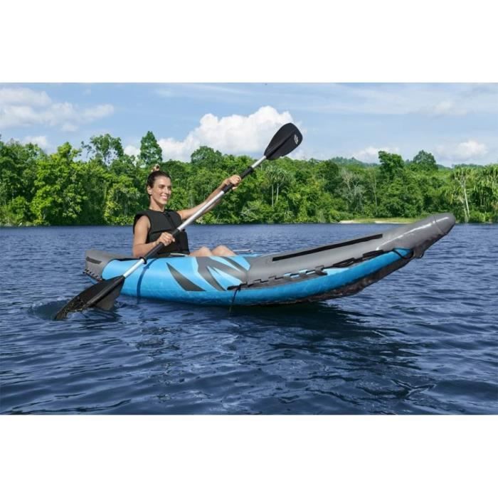 Kayak gonflable 1 place Surge Elite™ 3,05 m Hydro-Force™ - BESTWAY - Blanc - Adulte - 200 kg - Gonflable
