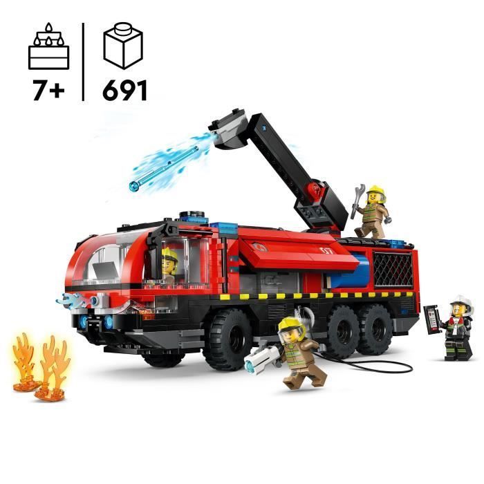 LEGO City 60499 Luchthavenbrandweerwagen - Bouwspeelgoed voor kinderen vanaf 7 jaar