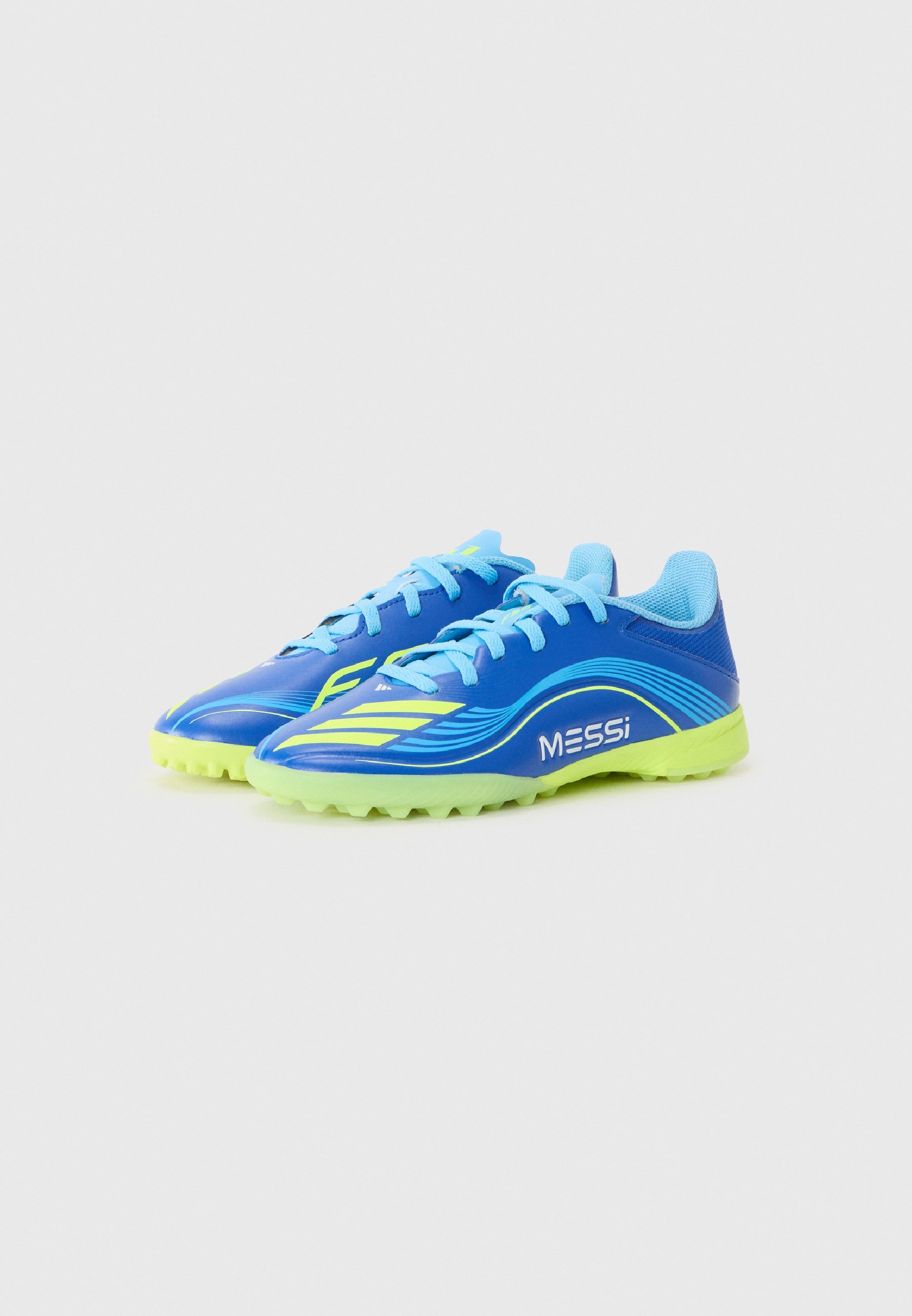 adidas Performance F50 MESSI CLUB UNISEX - Ghete de fotbal pentru gazon artificial - albastru regal/galben solar