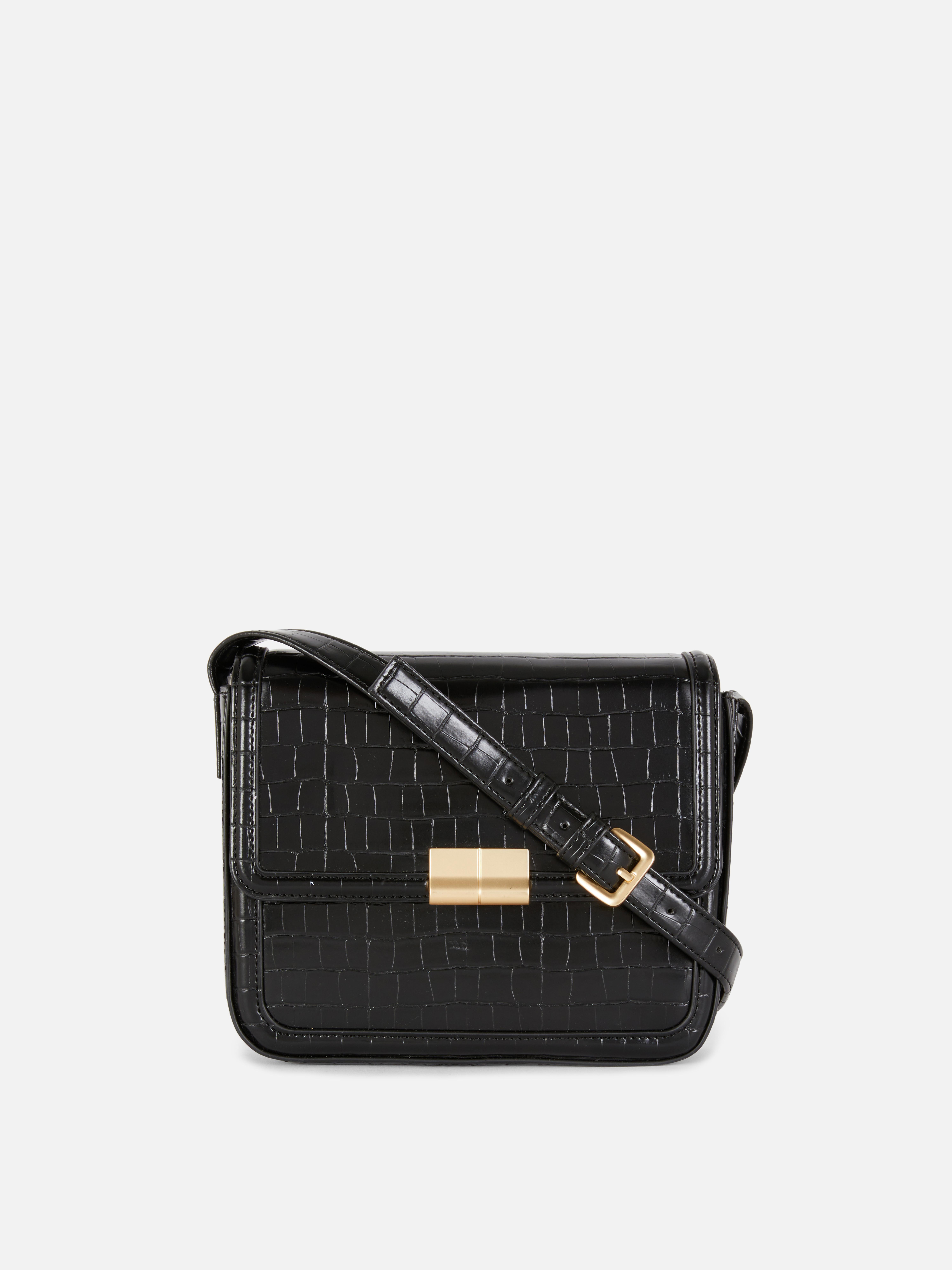 Schultertasche aus Kunstkrokodilleder Stilvolle Outfits verlangen nach ebenso stilvollen Accessoires, wie dieser Schultertasche aus Kunstkrokodilleder mit praktischem Verschluss!
