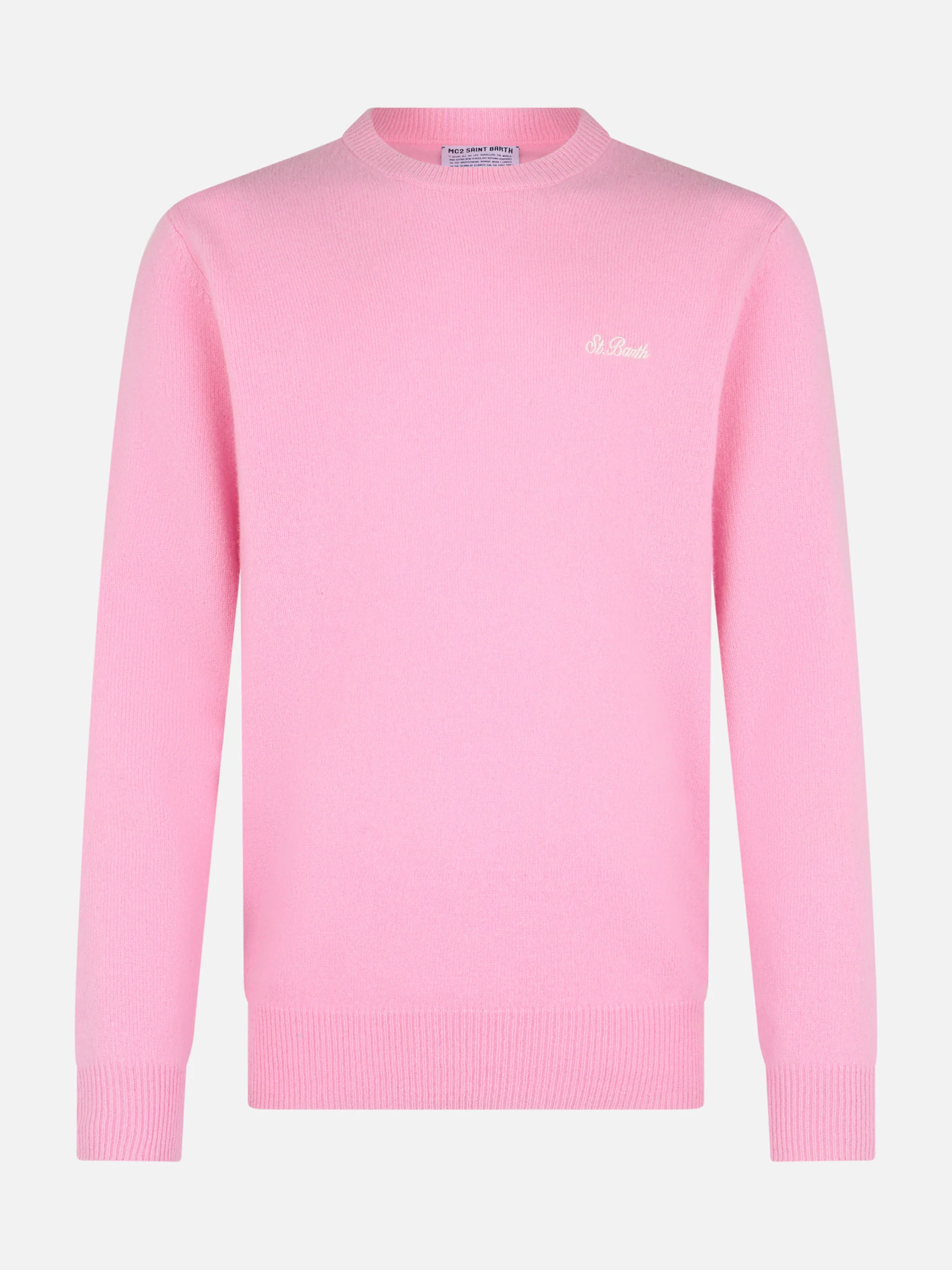 Regent roze lamswollen herentrui