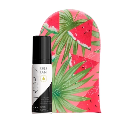 ST. TROPEZ SELF TAN PIANKA SAMOOPALAJĄCA DO CIAŁA   VELVET LUXE RĘKAWICA DO APLIKACJI SAMOOPALACZA