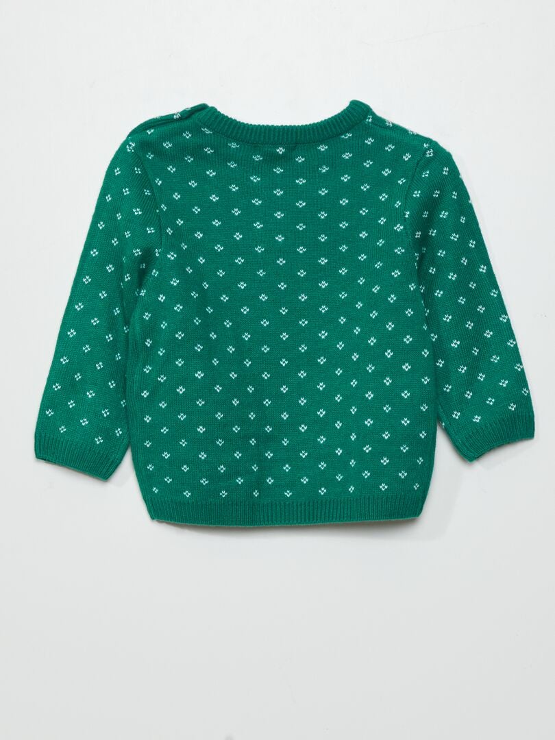 Suéter de Natal Bulldog - VERDE