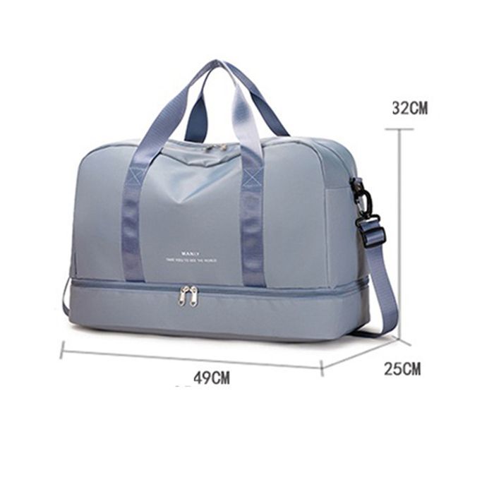 Bolsa deportiva - GIGICIAL - Plegable - Compartimento para zapatos - Compartimento para ropa mojada - Repelente al agua