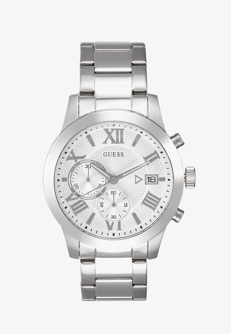 „Guess ATLAS“ chronografinis laikrodis – sidabro spalvos.