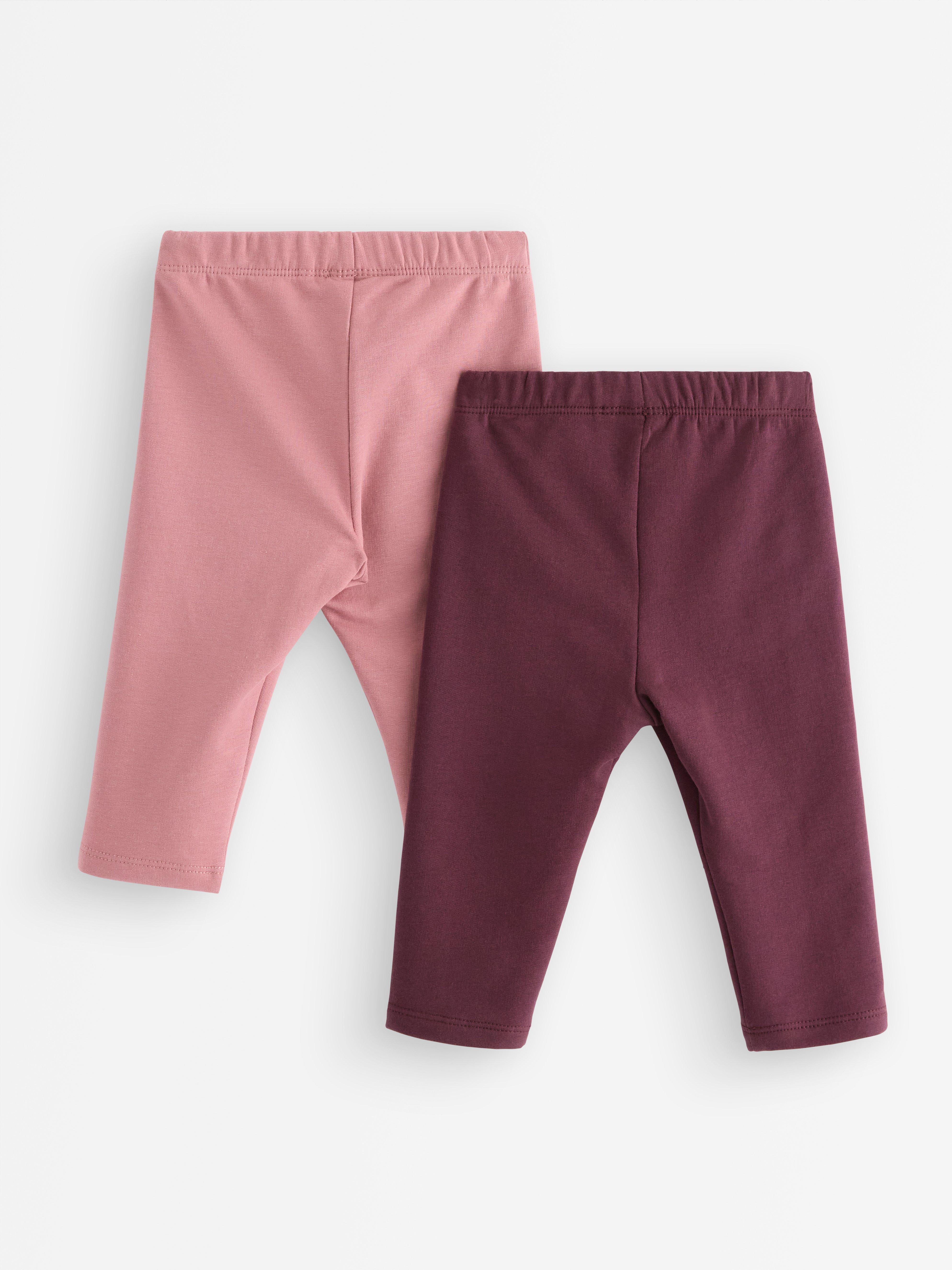 Colanți pereche de 2 cu interior periat, Dusty Lilac