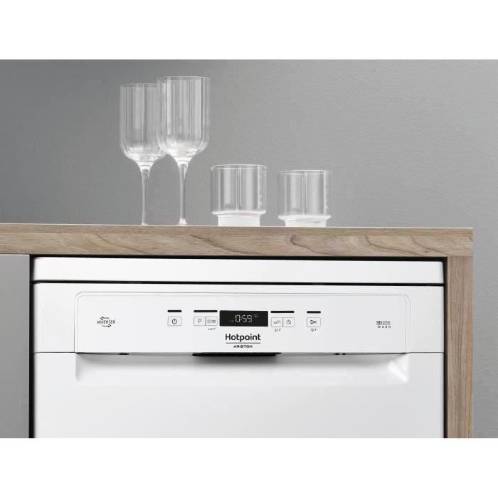 Lava-louças de instalação livre HOTPOINT HFC3T232WG - 14 serviços - Indução - 60 cm de largura - 42 dB - Branca