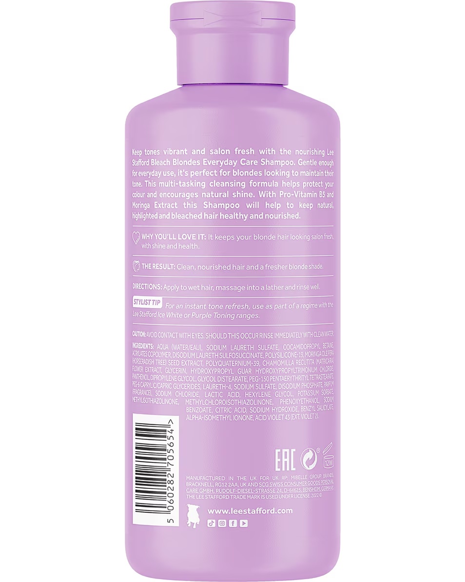 Șampon Lee Stafford Bleach Blondes pentru îngrijire zilnică