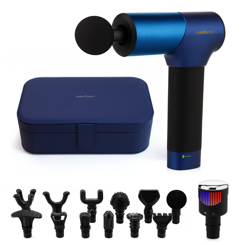 Pistola de massagem Medivon Gun ElitPulse com acessórios