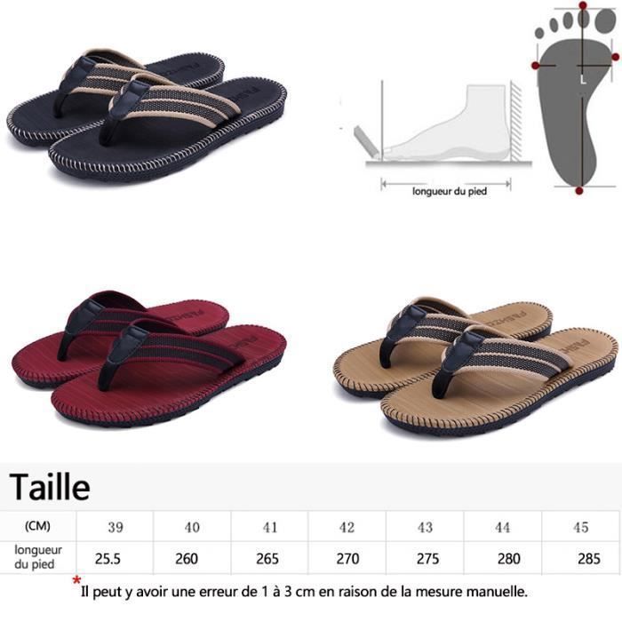 Chanclas para hombre, con cordones de lino tejidos a mano, unisex, ideales para vacaciones, piscina y playa, antideslizantes - Rojo