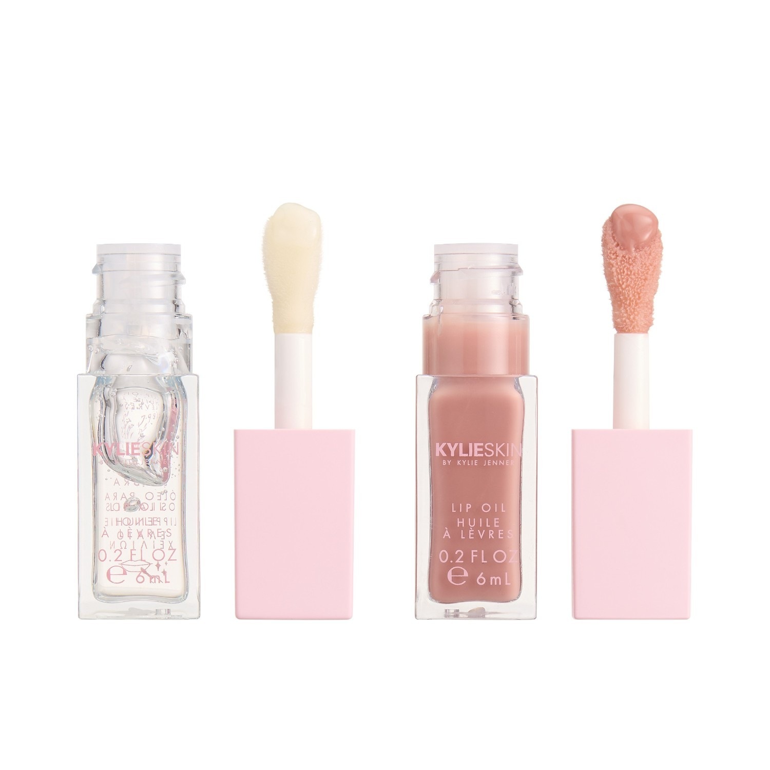 KYLIE SKIN Olej na pery Must-Haves Duo olejov na pery – limitovaná vianočná edícia – kokos a šampanské