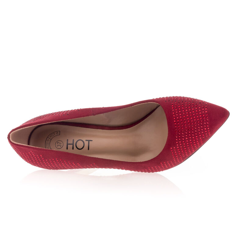 Zapatos de tacón rojos para mujer