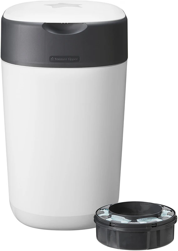 Cesto para fraldas Tommee Tippee Twist & Click branco + cesto para fraldas