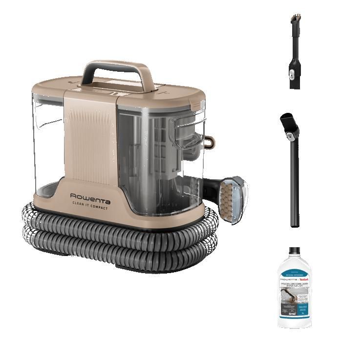 Rowenta Clean It Compact, Shampouineuse, Détacheur, Nettoyeur portable, Rapide et facile, Design compact, IN3010F0