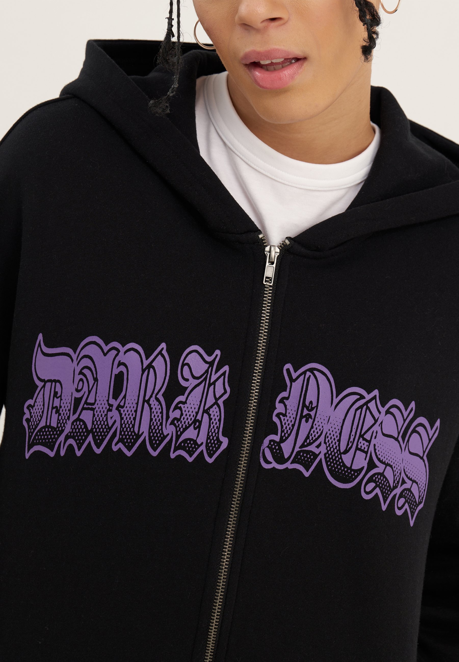 YOURTURN UNISEX - Felpa con zip - nera
