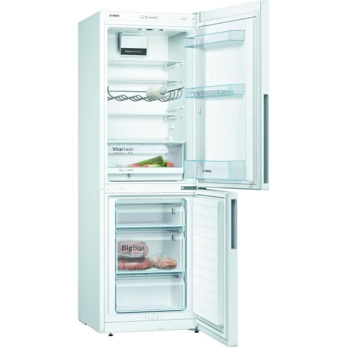 BOSCH KGV33VWEAS - Bottom Freezer Refrigerator - 286L (192+94) - Fan Assisted Cooling - Low Frost - W 60cm x H 176cm - White
