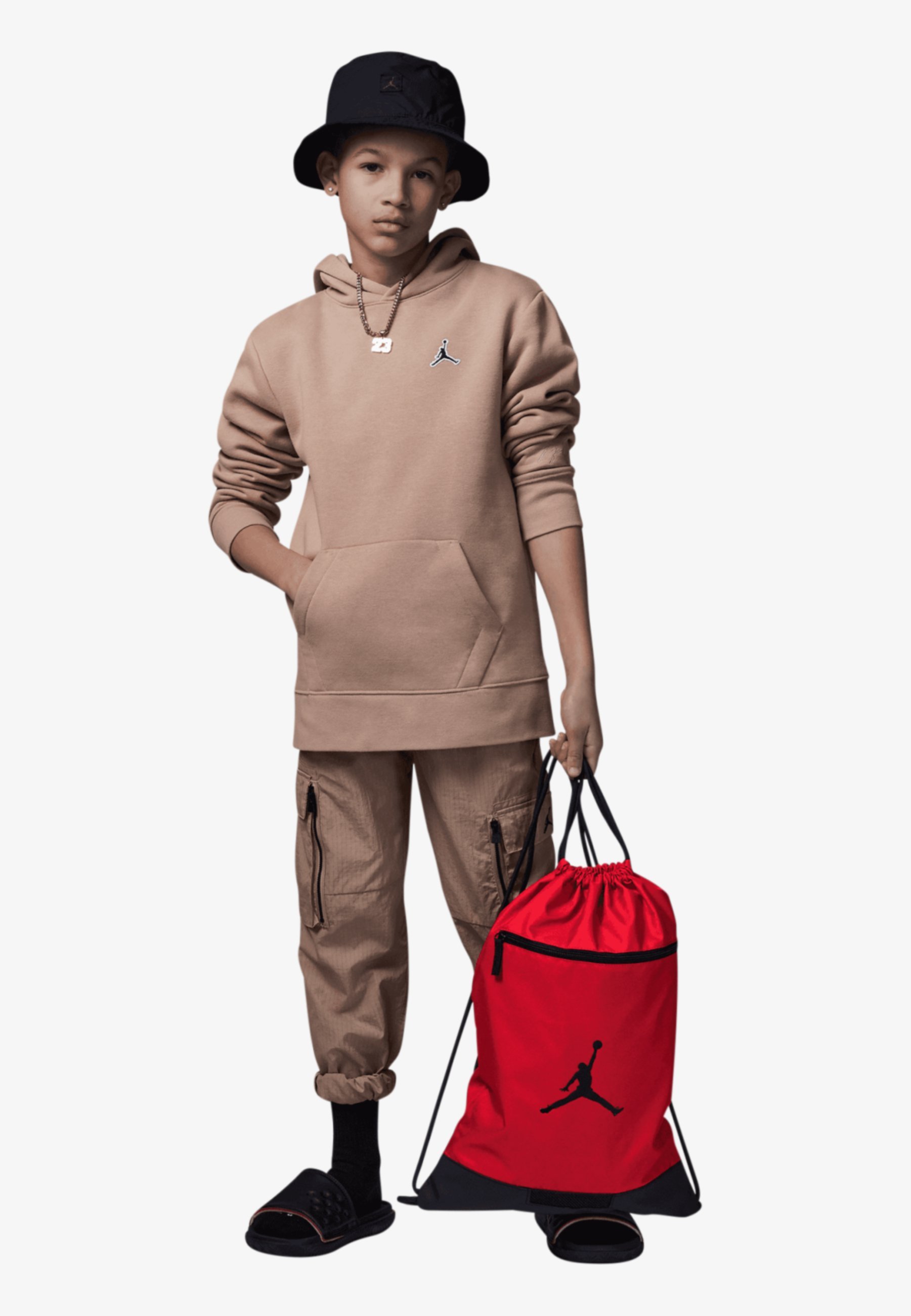 Jordan SPORT GYM UNISEX - Sporttas met trekkoord - gym rood