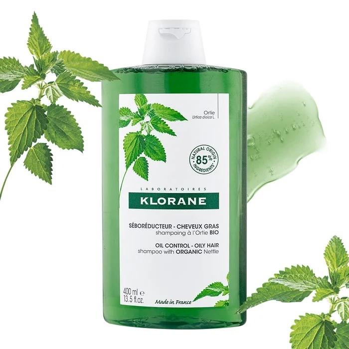 KLORANE Brennnessel-Shampoo zur Talgregulierung 400 ml für fettiges Haar