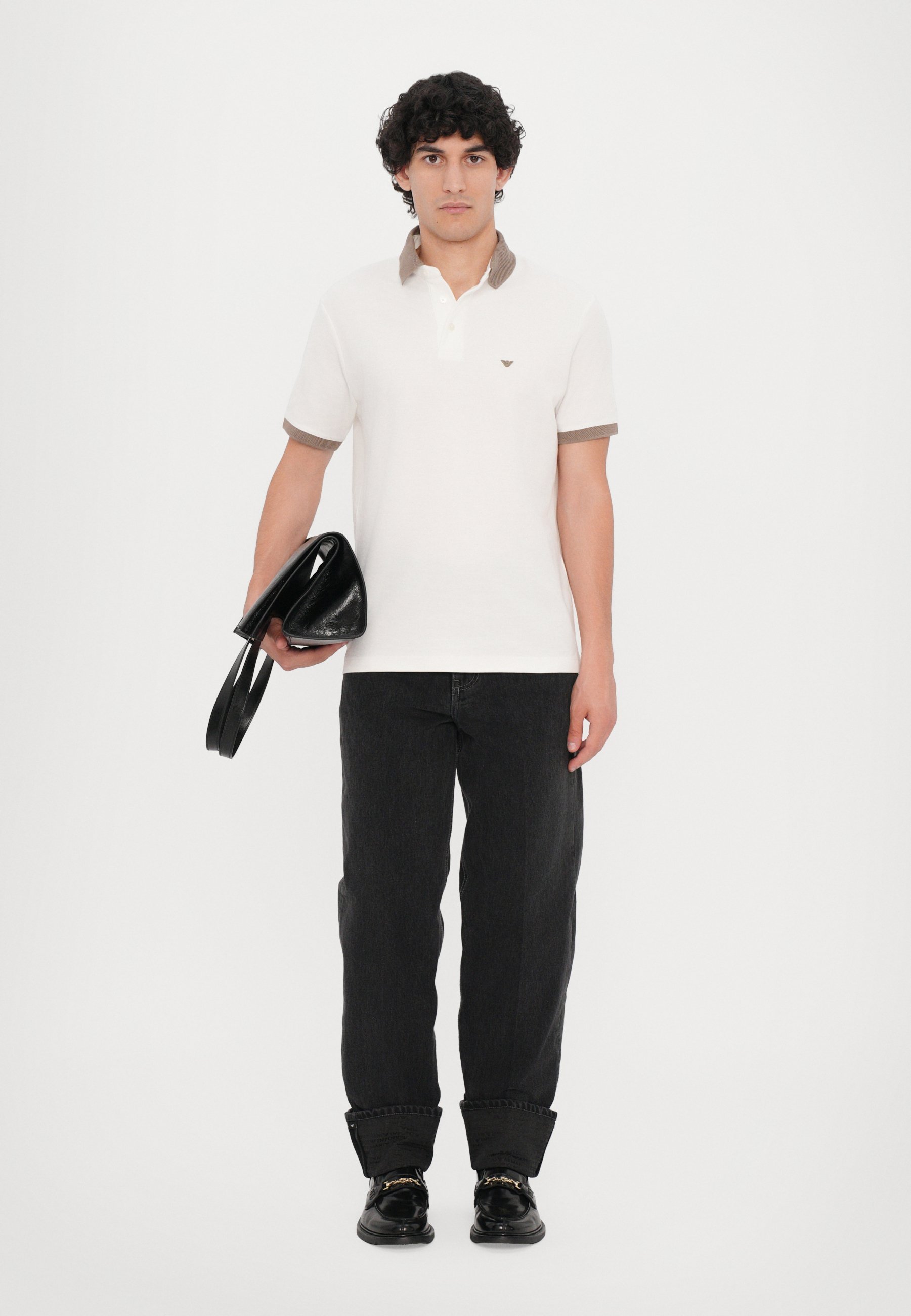 Polo Emporio Armani - Blanc neige