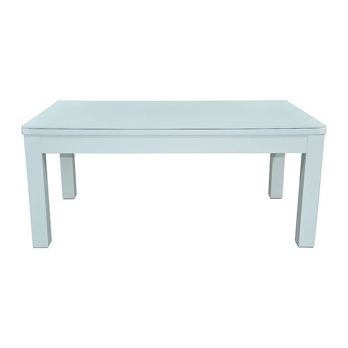 Witte converteerbare tafel - Biljart & Pingpong - L182 x B102 x H80 cm - HENK