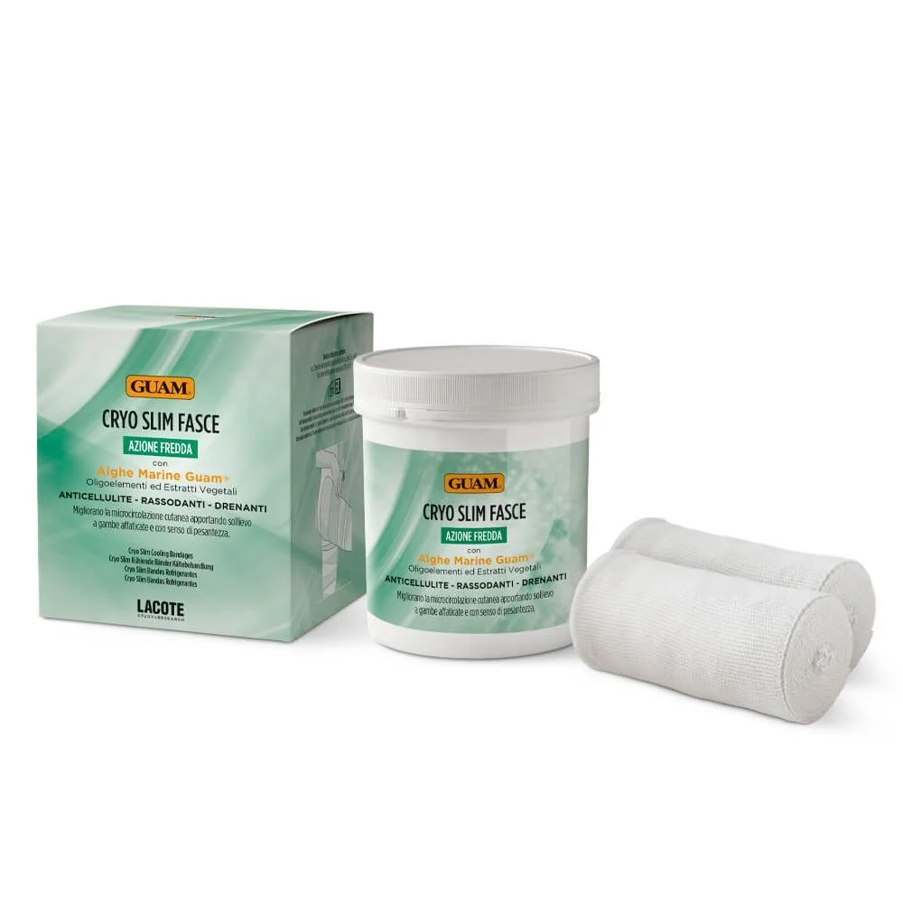 Ceintures drainantes raffermissantes GUAM Cryo Slim contre la cellulite (2 pièces)