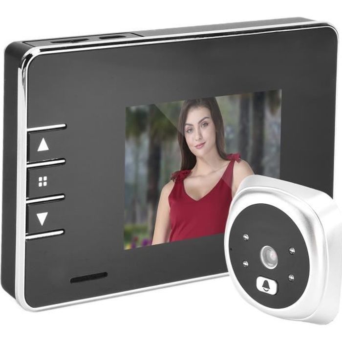 Campanello intelligente EBTOOLS, videocitofono intelligente, schermo LCD TFT da 3 pollici, telecamera a infrarossi per visione notturna