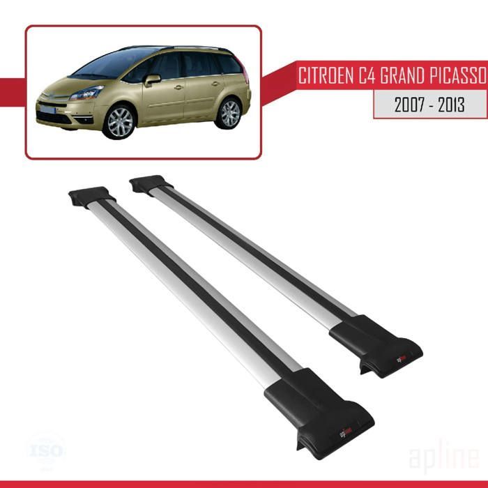 Bare de plafon pentru Citroen C4 Grand Picasso 2007-2013, portbagaj auto, model FLY GREY 1698