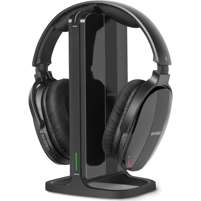 Wireless headphones - PERFUMER'S LAMP - TV RF model - Charging station & RF transmitter - Bluetooth 5.3 - 10–15 hour battery life