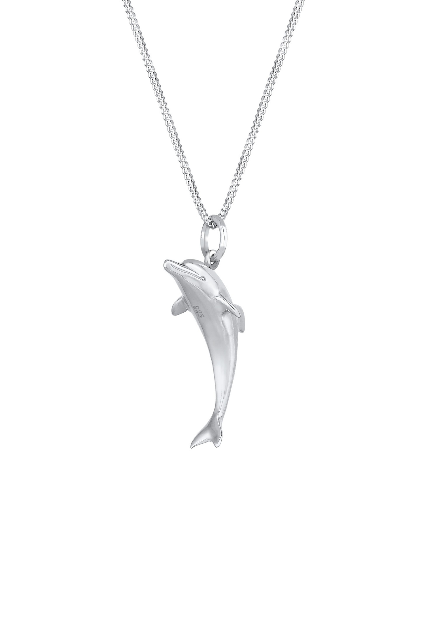 Elli Femmes Pendentif Dauphin Ludique en Argent Sterling 925