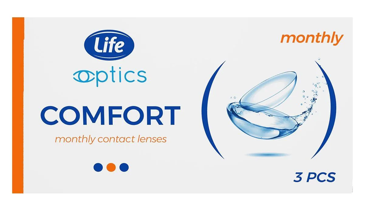 Life Optics Comfort Monthly Soczewki kontaktowe miesięczne, -01.75