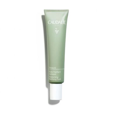 Caudalie Vinopure drėkinamasis matinį atkuriamasis fluidas veidui, gaivinantis nuo odos defektų, 40 ml