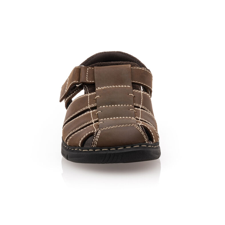 Brune sandaler / sko med åpen tå for menn