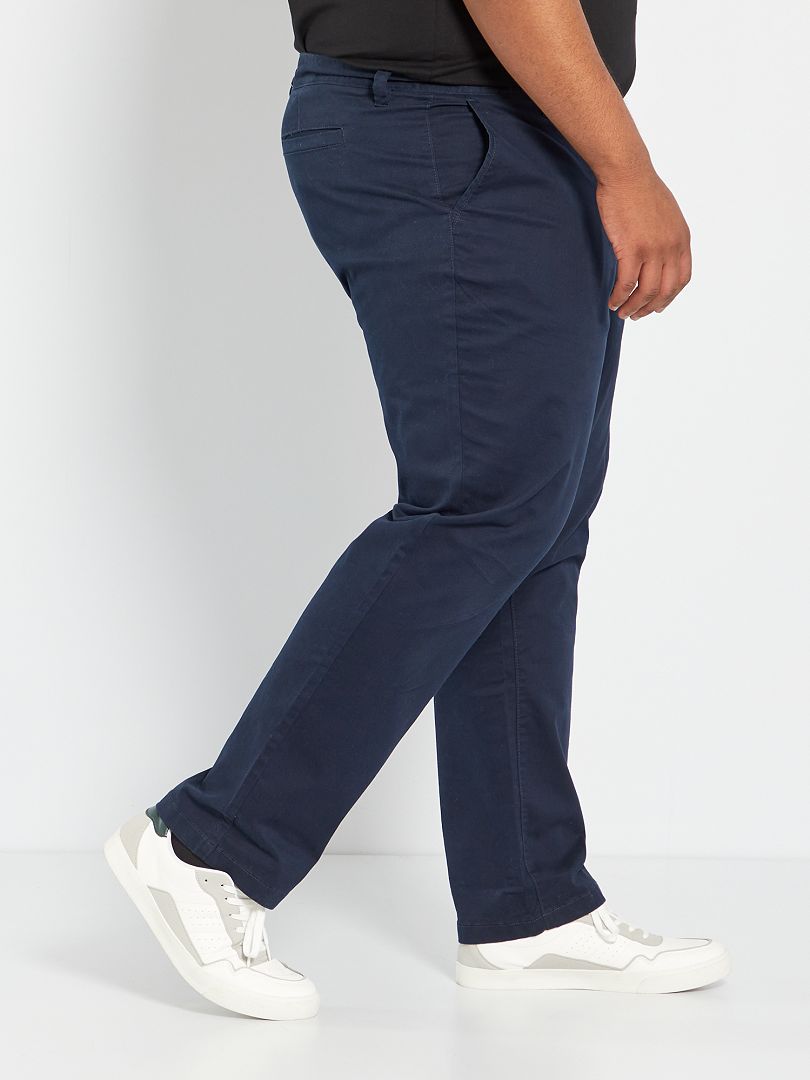 Calça chino reta L30 - azul