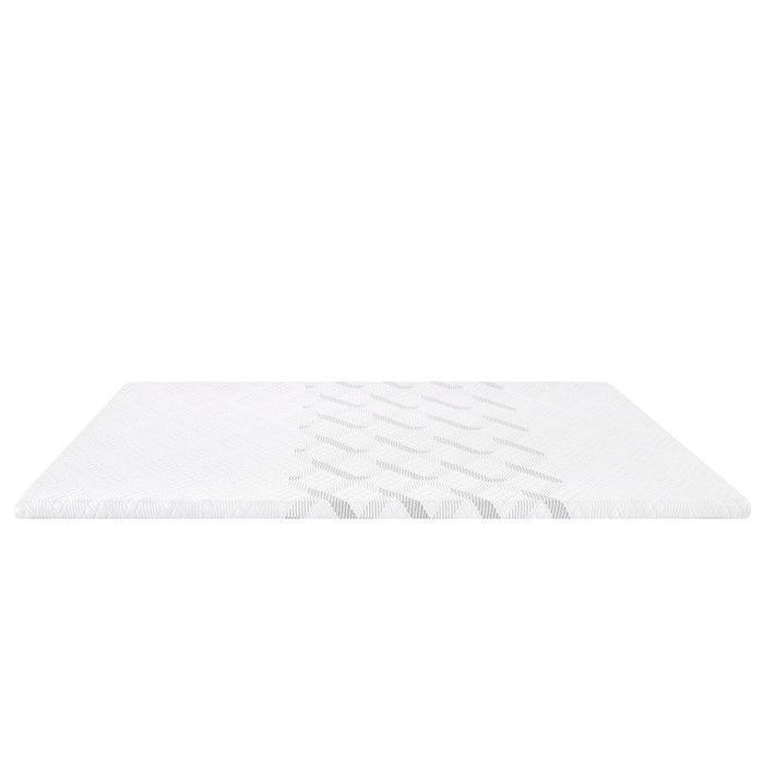 Cubrecolchón de 160x200 cm, 5,3 cm de grosor, espuma viscoelástica, funda elástica extraíble, base antideslizante - PLUME