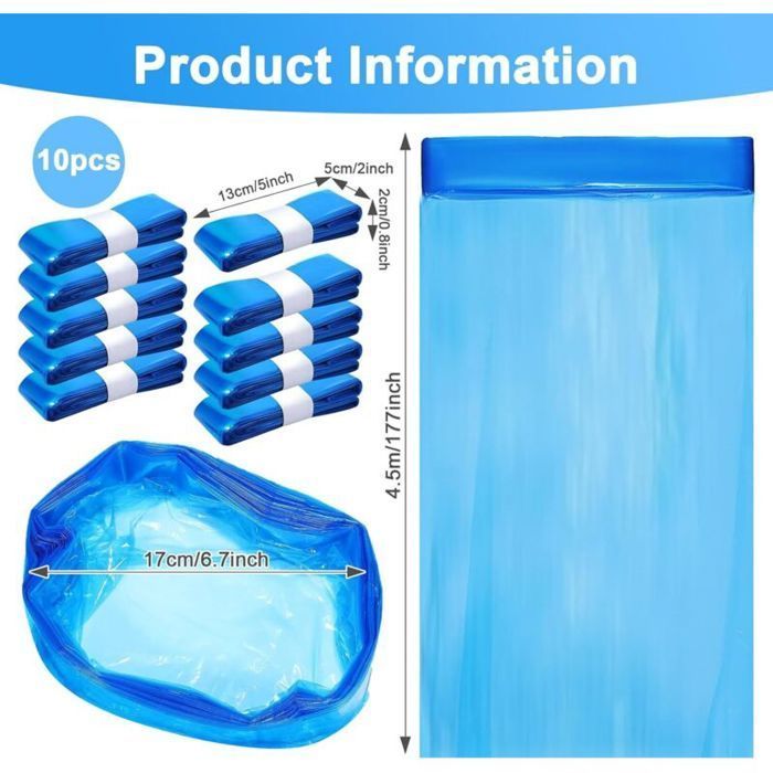 10 bolsas de recambio para pañales, bolsas de recambio para pañales de gran capacidad, bolsas de recambio para pañales de bebé compatibles con Tommee Ti
