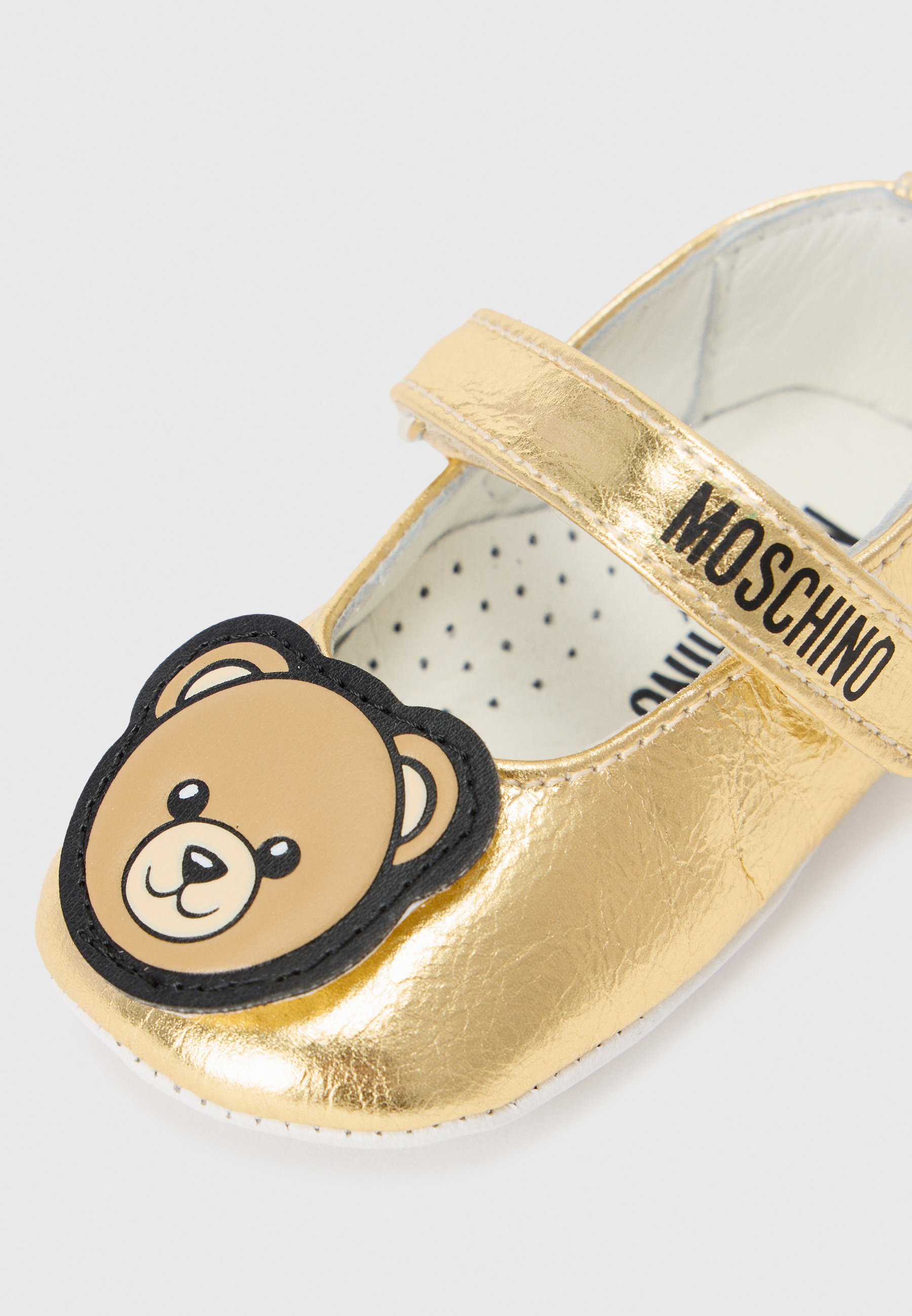 MOSCHINO UNISEX - Babyschoenen - goudkleurig/wit