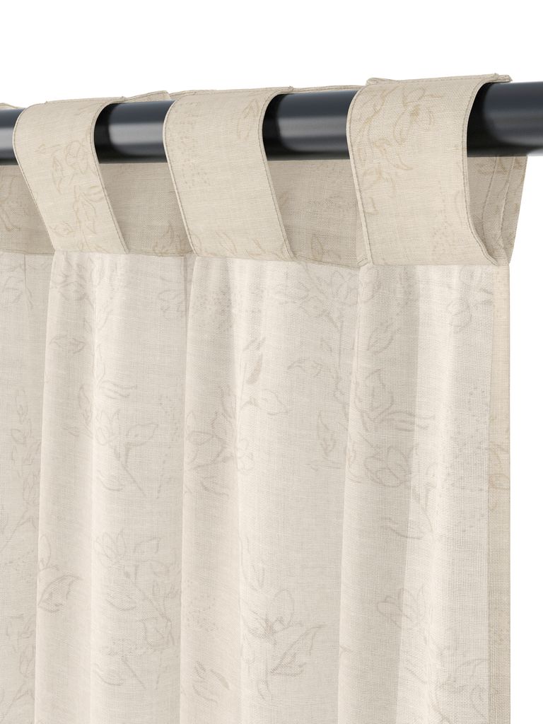 BIRKHOLM Zavjesa BIRKHOLM 1x140x245cm cvijet bež
