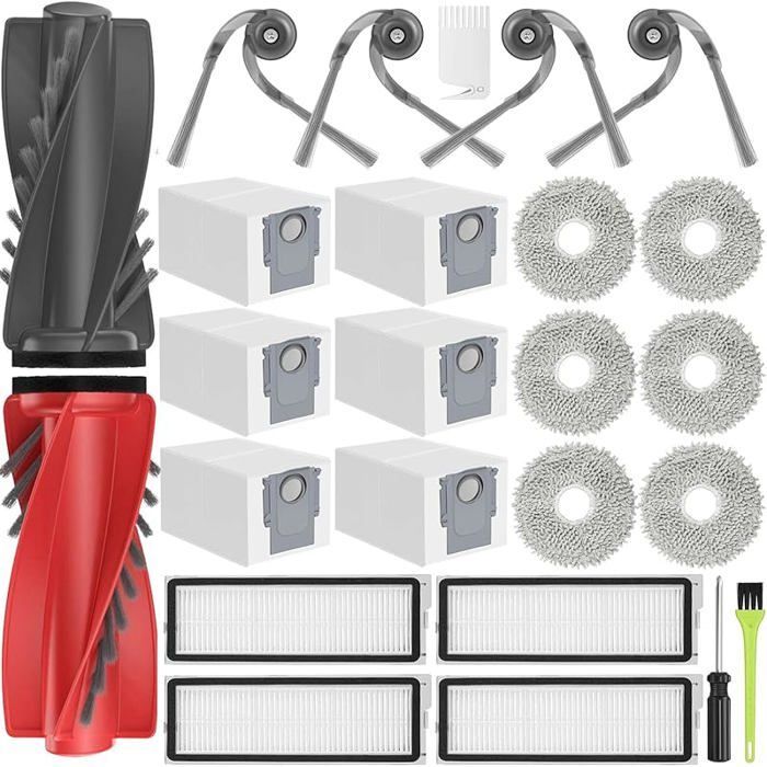 VUSZR Accessory Kit for Roborock Qrevo Curv/Qrevo Edge S5A / Qrevo S5V/ Qrevo Curv S5X/ Qrevo E: Brush and Vacuum Accessory