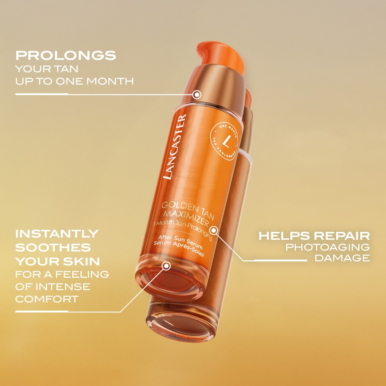 Lancaster Aftersun Face Golden Tan Maximizer Serum – 30 ml