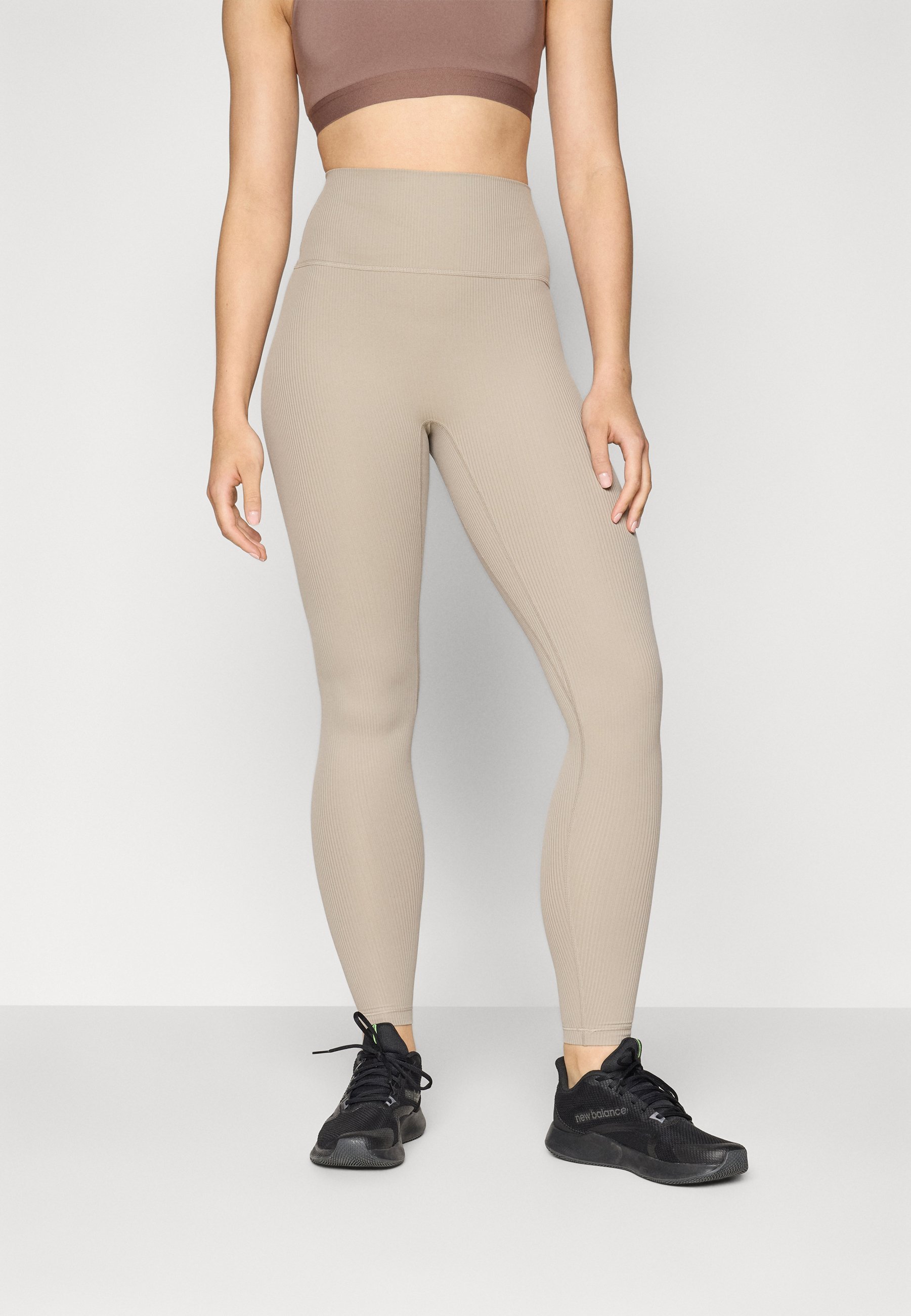 New Balance HIGH RISE LEGGING - Leggings - arid stone
