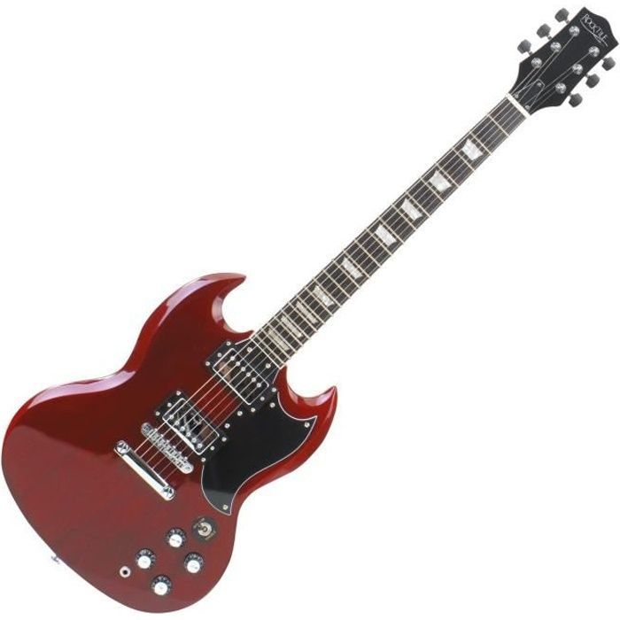 Guitarra eléctrica Rocktile Pro SR (roja).