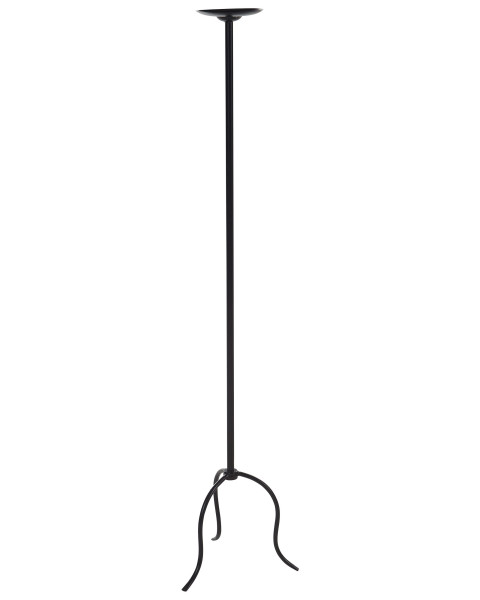 Metalowy świecznik 120 cm czarny
