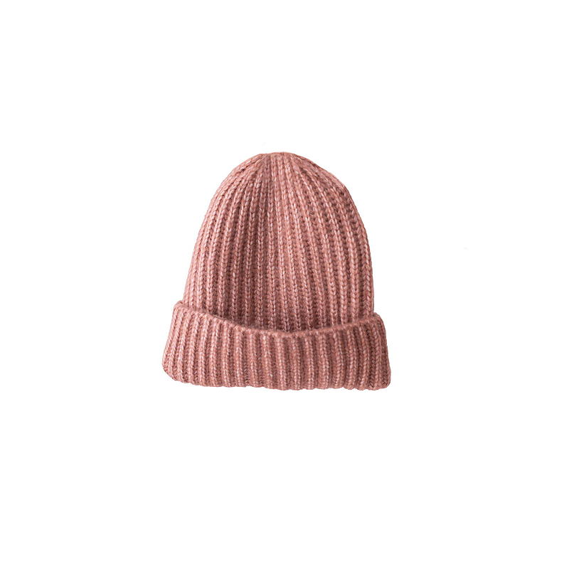 Sombrero rosa empolvado, estilo mohair.