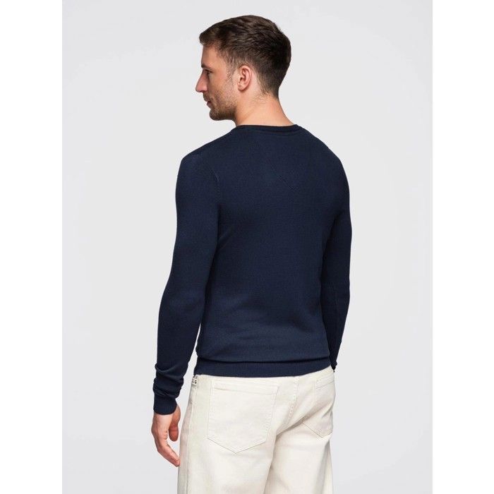 Herentrui met V-hals - Ombré - Marineblauw