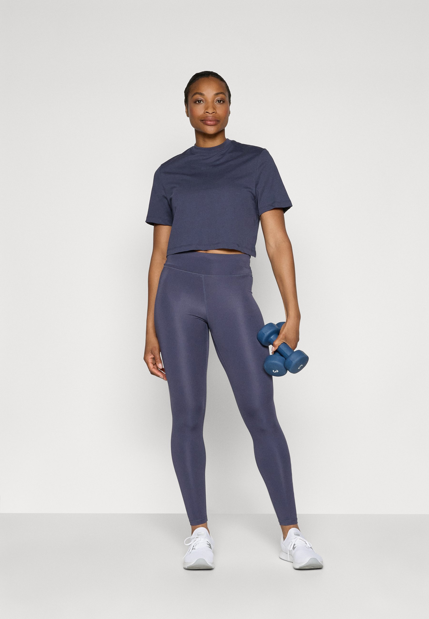 Camiseta cropped Björn Borg STUDIO - Estampada - cinza odisseia