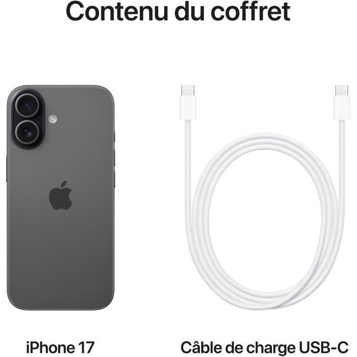 Apple iPhone 17 de 512 GB, color negro.