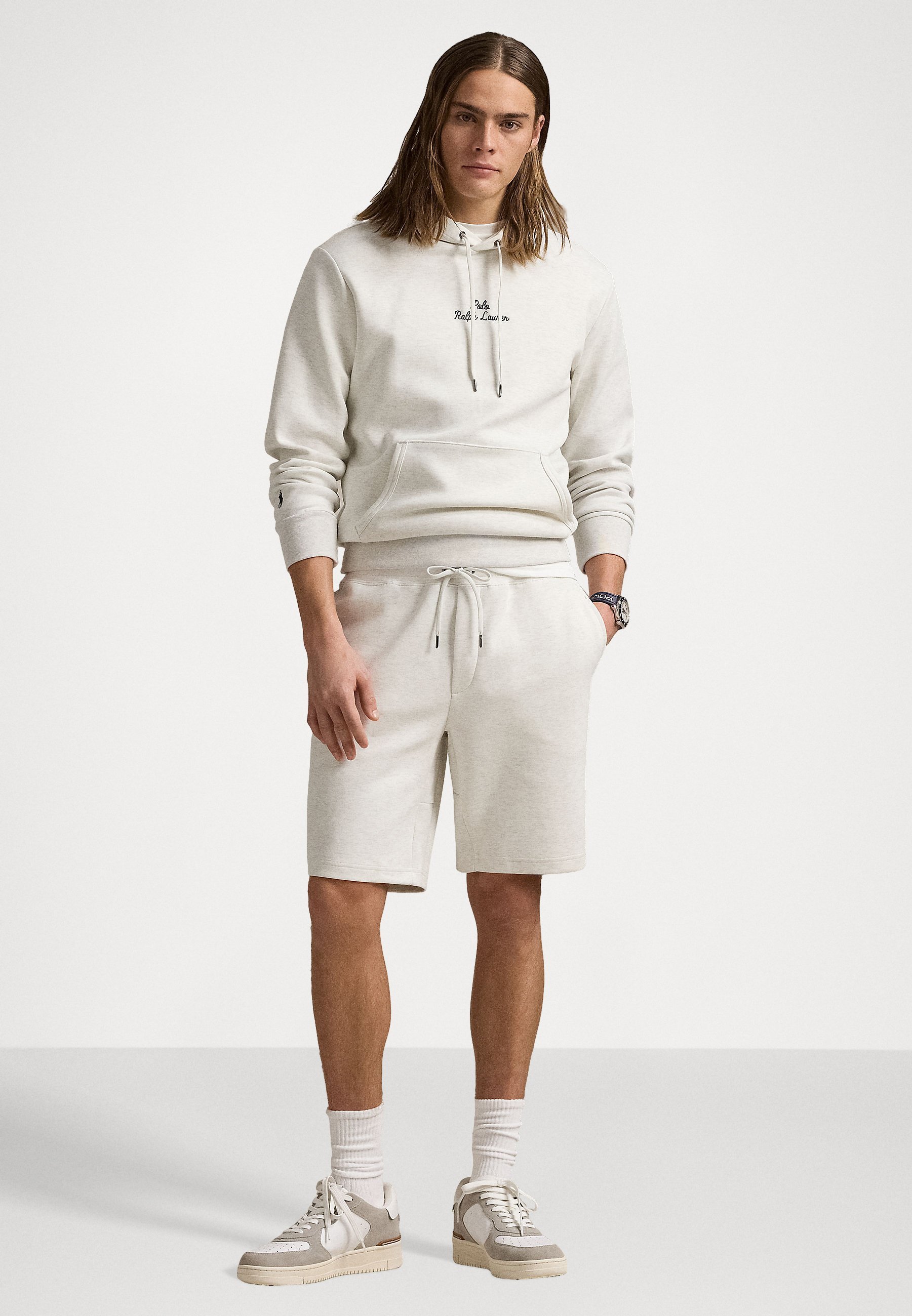 Felpa con cappuccio Polo Ralph Lauren LOGO DOUBLE KNIT - Felpa con cappuccio - soho heather