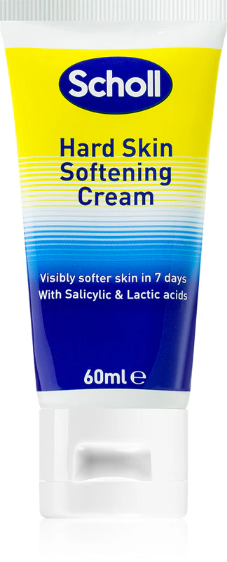 Creme noturno para os pés Scholl, para pele áspera, que suaviza a pele com calosidades.