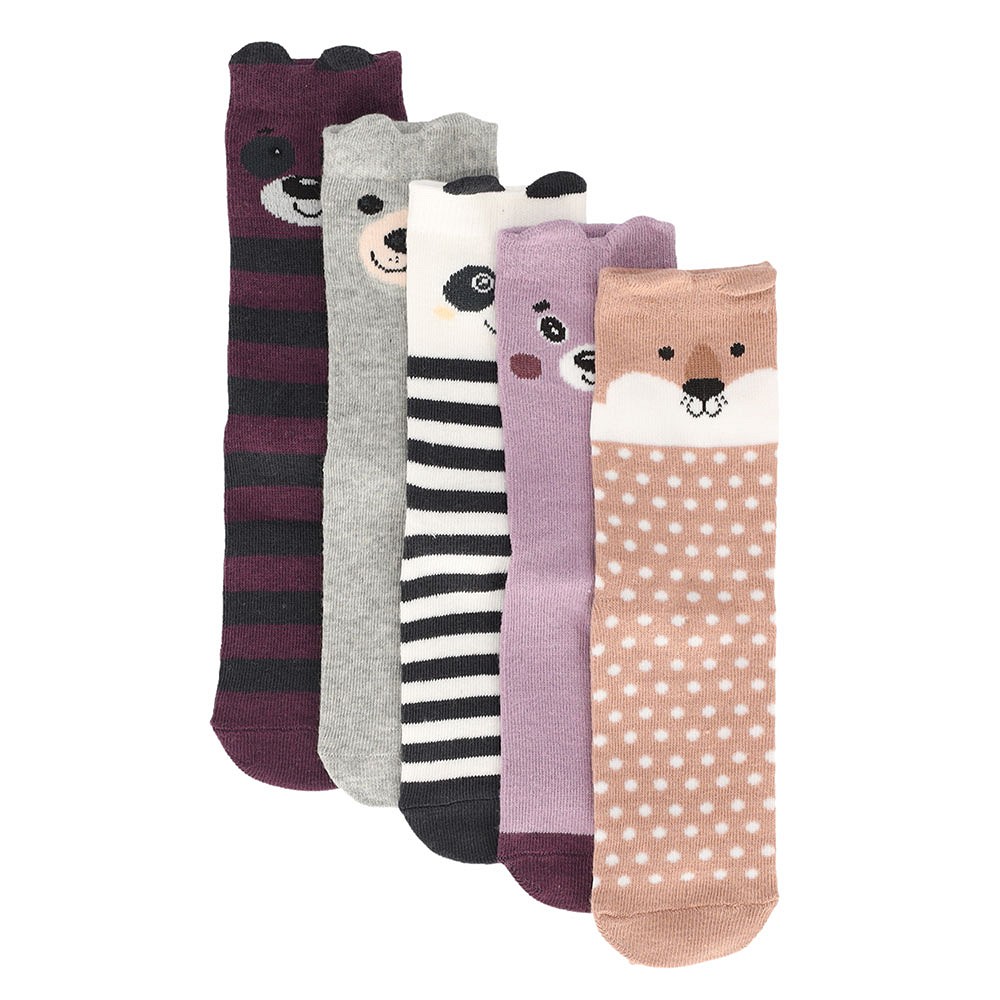  5er-Pack Apollo Socken Essentials Süße Tiere