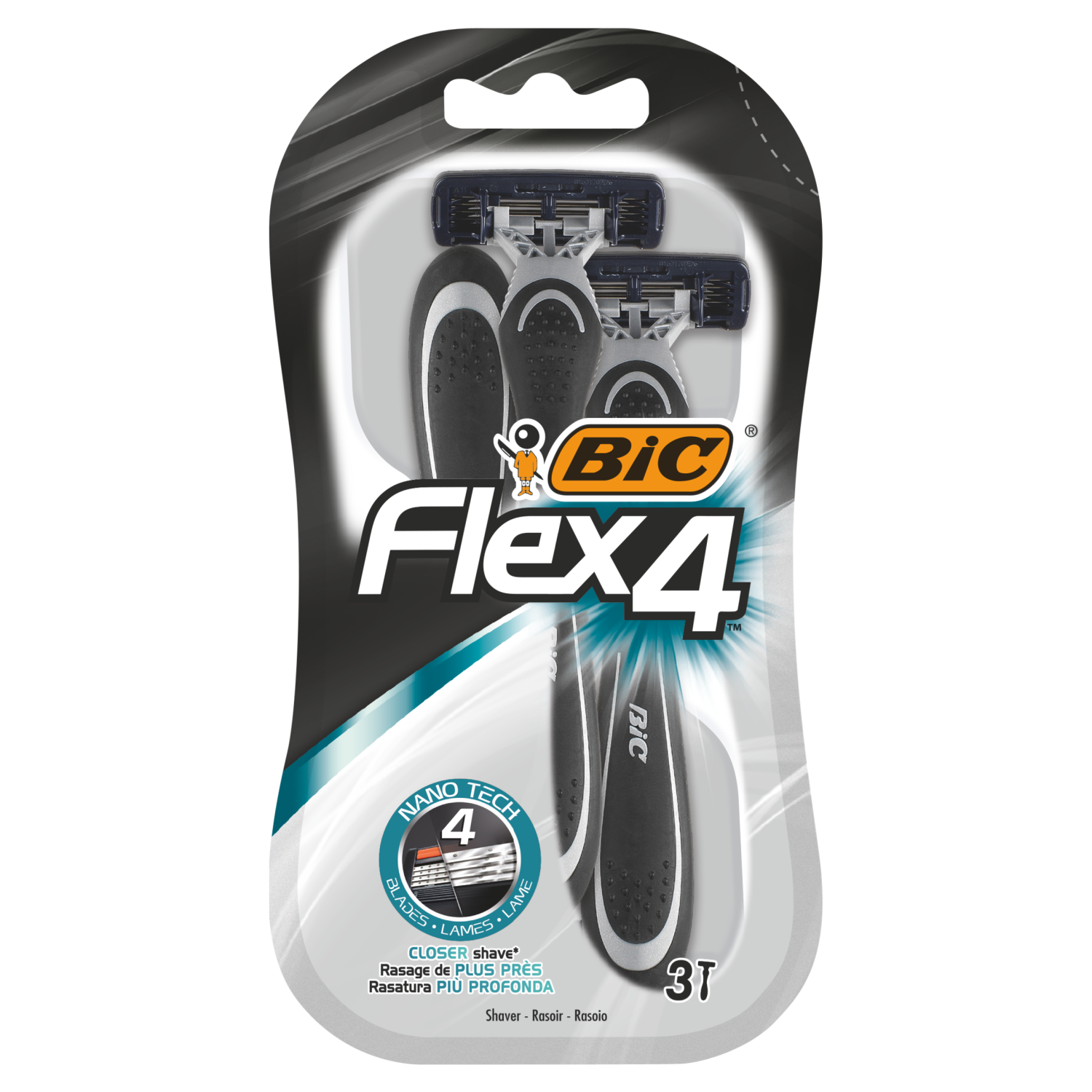Bic One-Piece barberhøvler 3 stk. Flex 4